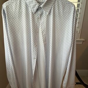Mizzen+Main Blue and White Dress Shirts Tailored for Business
